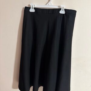 Zara Classic Black A-Line Skirt